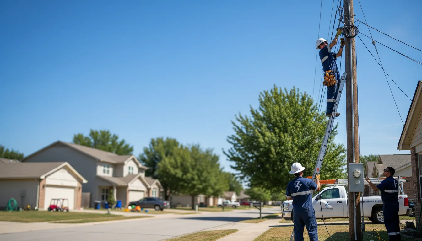 Residential electrician providing installation services in Stacy, NC